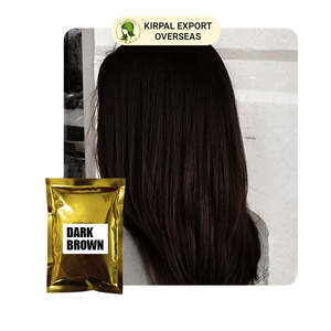 Coloration capillaire au henné brun foncé à base de plantes, sans produits chimiques, non toxique, semi-permanente, en poudre, teinture pour cheveux, OEM, étiquette privée, 100% de couverture des cheveux - Product Image 6