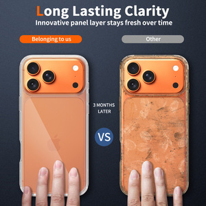 Nuevas Fundas Transparentes para iPhone 18 Pro Max, Anti-Rayones, TPU+PC, Delgadas, <span class=keywords><strong>Resistentes</strong></span> <span class=keywords><strong>a</strong></span> Impactos, para iPhone 15, 16e, 17, 18 Pro - Product Image 6