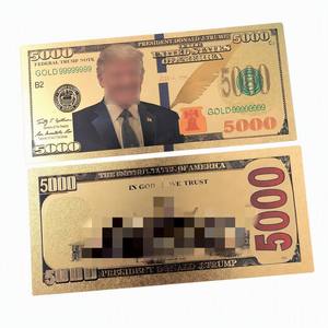 Billete Conmemorativo de 5000 Dólares del 45º Presidente, con Lámina Dorada, Tarjeta de Billete Federal, Regalo Coleccionable del Salón de la Independencia - Product Image 1