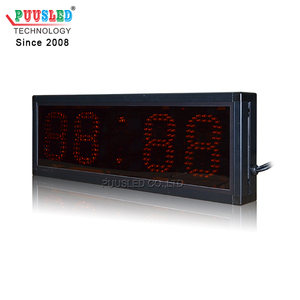 Trong nhà LED kỹ thuật số thời gian và nhiệt độ màn hình PCB đồng hồ hiển thị dấu hiệu màu xanh 4.0 inch Đồng hồ treo tường màn hình - Product Image 4