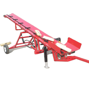 Petrol Engine Log Wood Conveyor Atv Firewood Conveyor Belt Rubber Agricultural Elevator Machine - Product Image 1
