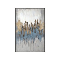Peinture à l'huile originale italienne minimaliste abstraite technique cuillère à peindre grande taille vente en gros galerie personnalisable directement de l'usine