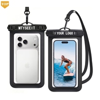 Étui étanche pour téléphone portable en PVC IP8X avec logo personnalisé, pochette étanche pour téléphone de 7 pouces