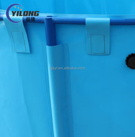 Bassin de pêche pliable en PVC léger et portable pour l'élevage en extérieur