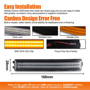 Vente en gros <span class=keywords><strong>de</strong></span> 2 clignotants séquentiels ambrés pour rétroviseurs latéraux pour Ford Raptor 2010-2014 F150 2009-2014, clignotants <span class=keywords><strong>de</strong></span> rétroviseur - Product Image 2