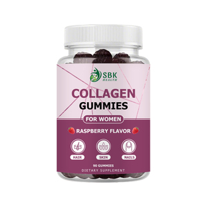 Premium Custom Collagen Gummies for Women Hair Growth Support <b>Gummy</b> <b>Candy</b> Raspberry Flavor Promote Skin Elasticity with Biotin - Product Image 1