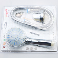 Kit de pomme de douche de salle de bain en plastique ABS 3 pièces, accessoires de robinet de douche à main, cadeaux promotionnels bon marché, ensemble de tuyaux de douche de bain