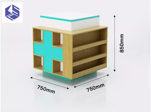 Espositore per Medicina Occidentale con Scaffale Ombreggiato, Vetrina Speciale per Medicina Cinese per Cliniche e Farmacie - Product Image 4