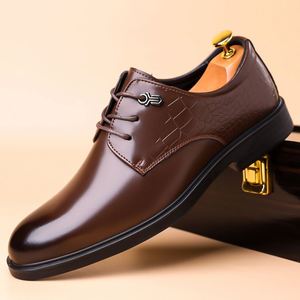 New Classic Fashion Men's Professional Formal Dress Leather Shoes-Elegant Business Casual Office Wear - Product Image 3
