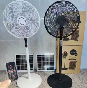 Ventilador de suelo estándar Ventilador solar con control remoto 16 pulgadas Viento fuerte 110V 220V - Product Image 3