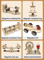 Kit de Manualidades de Madera 3D Hecho a Mano para Educación Científica en Escuelas Primarias, Invención DIY, Creatividad Infantil, Set de Física