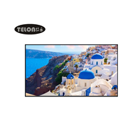 Écran de projection fixe 84-250 pouces 16:9 4K HD ALR Gris Cristal Blanc Doux pour Cinéma Domestique Intérieur