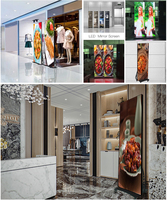 HD P2.5 P3 Intérieur Intelligent Écran Partagé Mobile LED Signe Publicité Au Sol Vertical Affiche Magasin De Détail Animation