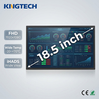 Pantalla LCD Industrial Kingtech OEM de 18.5 Pulgadas, 1920*1080, 30 Pines, Doble LVDS, para Terminal de Control de Señalización Digital, Módulo de Pantalla LCD TFT