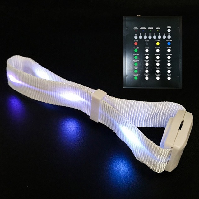 Custom Programmable Bluetooth LED Vibrating Bracelet Hot Selling Security Remote Control Accessory for Chinese New Year