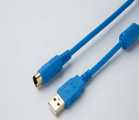 Cable de PVC con Conductor de Cobre USB-AFC8513 para Línea de Descarga de Programación de PLC Serie FP0 FP2 FP-X - 200 cm, Uso Industrial, 2*0.5 mm