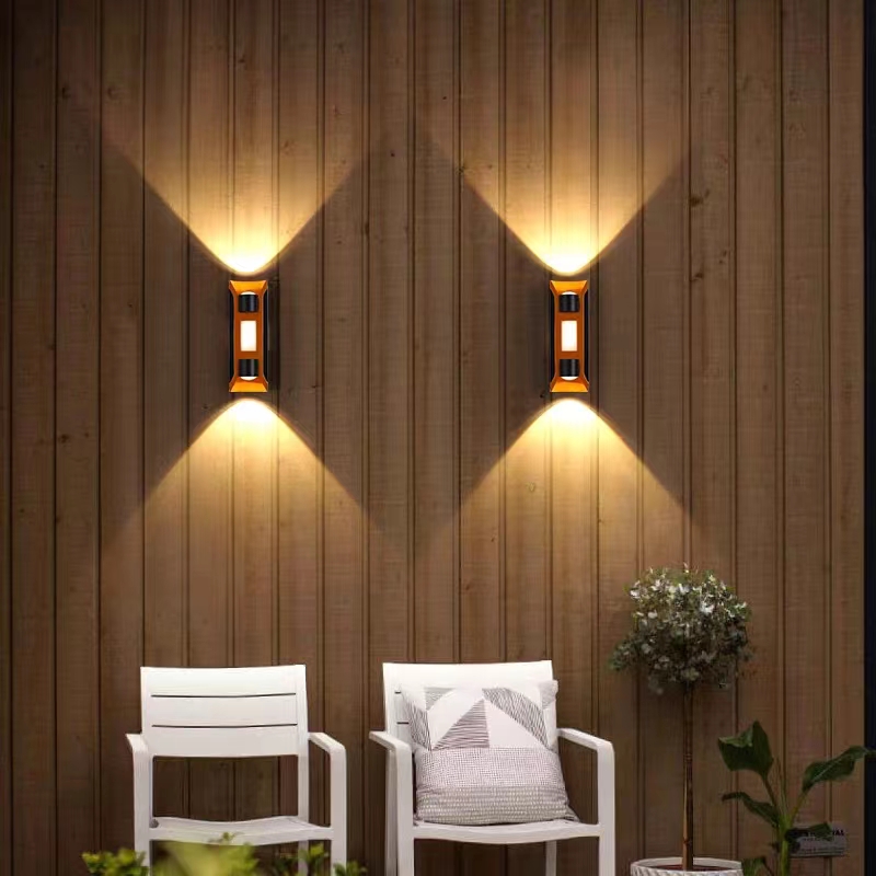 LED Wall Light Garden Waterproof Hexagon  Aluminum Wall Lamp Fancy Lights Exterior 2W 3W 5W 6W 7W 8W