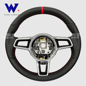 Volante de Cuero de Alta Calidad para Porsche Cayenne, Boxster, Cayman 987, Panamera 718, 911, 997, 985, 981 Mk2, <span class=keywords><strong>Macan</strong></span> 718, 970, 958 - Product Image 5