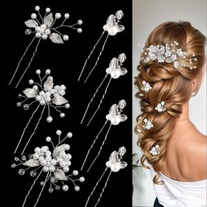 7 Pieces <strong>Wedding</strong> <strong>Hair</strong> <strong>Pins</strong> Gold Leaf Bride Pearl Hairpins <strong>Hair</strong> Accessories Flower <strong>Hair</strong> Accessories <strong>for</strong> Brides - Product Image 1