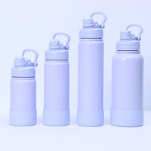 Botella <span class=keywords><strong>de</strong></span> <span class=keywords><strong>Agua</strong></span> Térmica <span class=keywords><strong>de</strong></span> Acero Inoxidable a Prueba <span class=keywords><strong>de</strong></span> Fugas, Libre <span class=keywords><strong>de</strong></span> BPA, <span class=keywords><strong>de</strong></span> 350 ml, 600 ml, 800 ml, 1000 ml, con Funda <span class=keywords><strong>de</strong></span> Silicona y Tapa 2 en 1 - Product Image 3