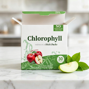 Bâtonnets de Chlorophylle Naturelle Pure, Saveur Pomme Croustillante, Sans Sucre, Complément Herbal pour Boisson Bien-être Quotidienne, Poudre Verte, 30 unités - Product Image 5