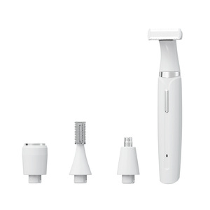 6-in-1 Rotating <b>Disc</b> Rechargeable Electric Shaver & Trimmer for Women-Painless Facial Bikini & Body Hair Removal Washable - Product Image 3