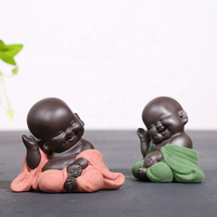 Patung Yoga Kustom Patung Buddha Hitam Perak Hitam Bonsai Zen Taman Patung Buddha