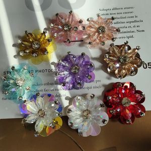 Pha lê Thủy Tinh Đính Cườm móng tay long lanh hoa handmade trang sức hoa trang trí quần áo phụ kiện vải dán - Product Image 2