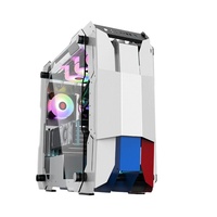 Vente chaude Nouveau design Warrior boîtier pleine tour boîtier en verre trempé boîtier d'ordinateur châssis