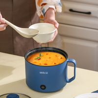 Casserole électrique multifonctionnelle pour la maison avec couvercle en verre trempé et fonction vapeur