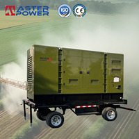 Générateur diesel mobile silencieux triphasé économique 200 kW 250 kVA pour station de recharge extérieure et alimentation de pompe à eau