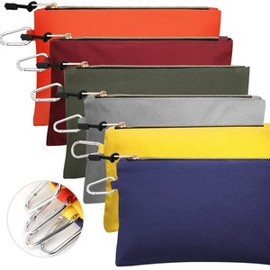 Colorful Storage Pouches With Carabiner Zipper Multipurpose Jewelry Organizers For Travel And Daily Use - Product Image 1