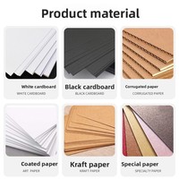 Carpeta de Cartón Corrugado Reciclable y Ecológica para Empaque de Joyería, Logística de Productos para Pequeñas Empresas, Se Aceptan Pedidos Personalizados