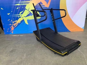 2026 Hot Selling Curved Non-Motorized Commercial Grade Non-Electric <b>Running</b> <b>Machine</b> for Gym Fitness Training Wholesale Commercia - Product Image 4