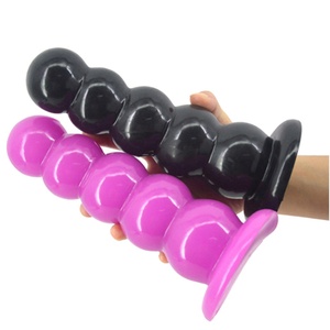 FAAK 5 Beads Anal Plug with Suction Cup Dildo Sex <b>Toys</b> <b>for</b> Women <b>Men</b> Butt Plug Sex <b>Toys</b> Flexible - Product Image 2