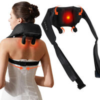 Oreiller de massage électrique chauffant Eveekon pour les tissus profonds, massage Shiatsu du cou, du dos et des épaules pour soulager la douleur
