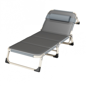 Silla Plegable Impermeable Moderna Ligera de Acero Inoxidable, Tumbona para Exteriores, Cama de Madera para Acampar, Hogar, Jardín, Ocio, Hoteles - Product Image 6