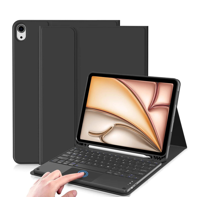 Smart Magnetic Detachable Touchpad Keyboard Cover Case for  iPad Air 11 Inch M3 2025 M2 2024 Air 5th 4th Gen 10.9 Inch Pro 11
