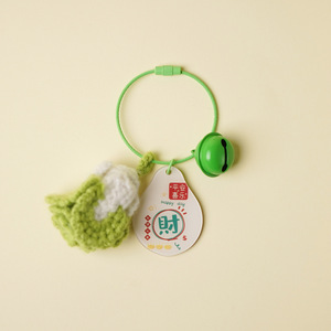 พวงกุญแจทอมือพร้อมกระดิ่งและป้าย  เป็นของขวัญส่วนตัวที่เป็นมิตรกับสิ่งแวดล้อม - Product Image 4