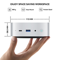 Mini PC AMD Ryzen 7 7735HS Más Vendido, LPDDR5, Computadora de Alto Rendimiento para Punto de Venta, Kiosco, Señalización Digital, Venta al Por Mayor