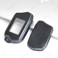 Accessoires de voiture DM Étui en TPU + cuir Convient pour Magicar 907/906/908/909 Étui à clés en cuir texturé en fibre de carbone russe