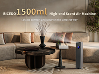 Diffuseur de parfum électrique sans eau Commercial 1500ml en aluminium sur pied avec contrôle WiFi via application pour machine d'aromathérapie hôtelière