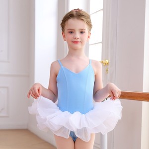 Vestido de Ballet para Niñas, Tutú con Camisola y Falda de Tul en Capas, Traje de Danza de Poliéster para Entrenamiento - Product Image 5