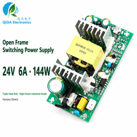 Alimentation à découpage à cadre ouvert 144W 24V 6A à sortie unique, carte nue AC/DC pour CNC, servomoteur, industriel, OEM, ODM