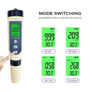 <span class=keywords><strong>Testeur</strong></span> d'eau de <span class=keywords><strong>piscine</strong></span> électronique intelligent, <span class=keywords><strong>appareil</strong></span> de test du <span class=keywords><strong>pH</strong></span>, du chlore et du sel, 5 en 1, compteur de qualité de l'eau <span class=keywords><strong>PH</strong></span> EC - Product Image 4