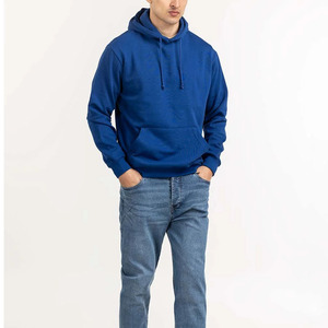 Sweat-shirts à capuche décontractés pour hommes en tissu polaire mélangé coton, avec logo et design personnalisés, pour la vente en ligne en gros - Product Image 6