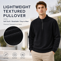 Sweat-shirt décontracté à fermeture éclair sur le devant RCX Soft Quarter Zip de haute qualité avec logo personnalisé