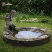 Sculpture en métal en cuivre coulé, statue en bronze, hérons, fontaine d'eau de jardin à vendre