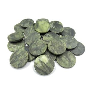 Piezas de Piedra Redondas Pulimentadas Xiuyu, Materiales Circulares para Suplementos de Salud, Decoración del Hogar, Claridad 98, Tr-50-Ysp - Product Image 4