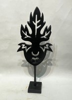 Masque tribal abstrait en aluminium, sculpture Art Déco, design de haute qualité, décoration de table pour la maison, prix de gros